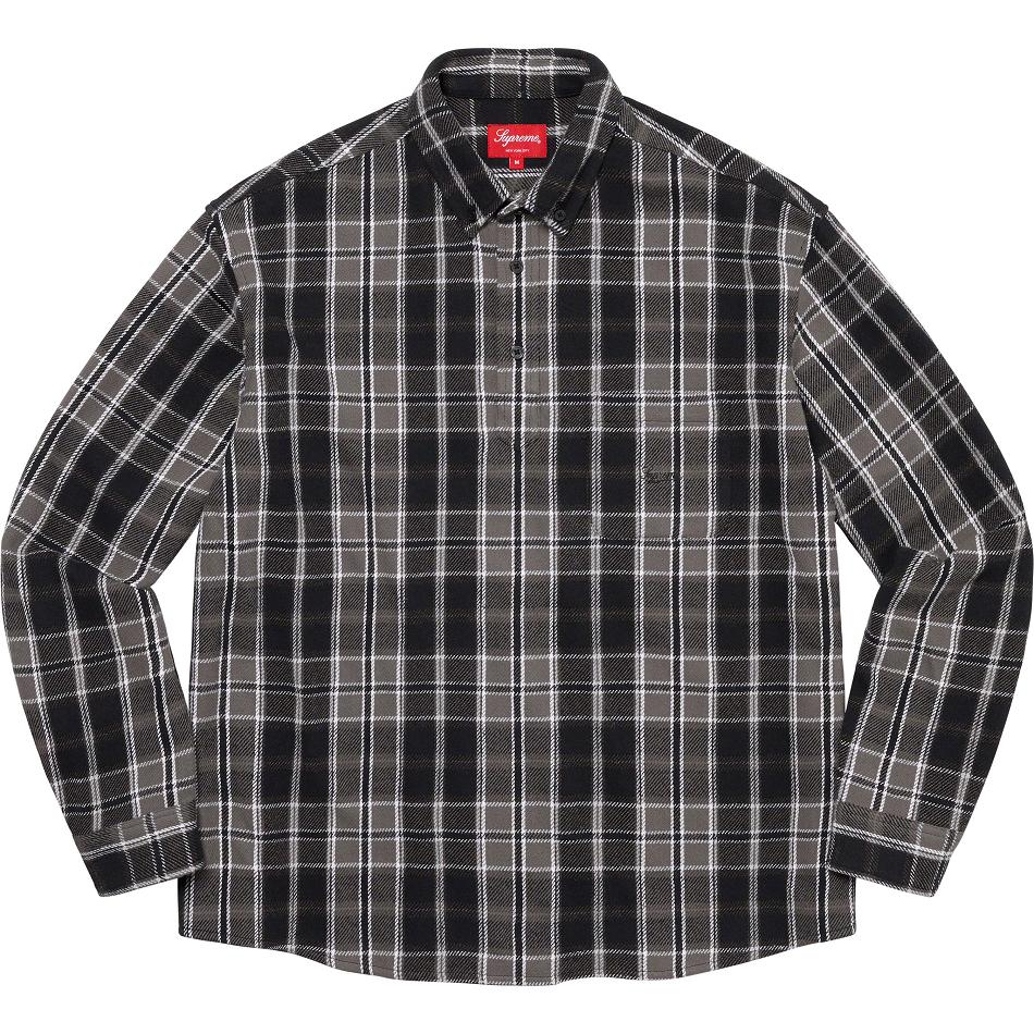 Supreme Shirts Low Price Pullover Plaid Flannel Black